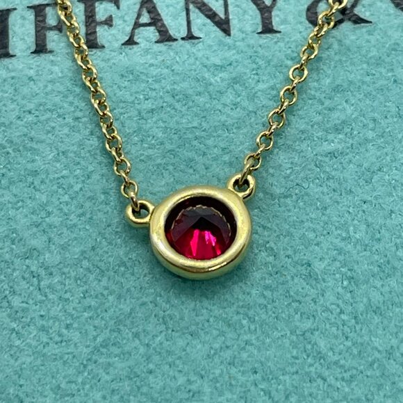 Tiffany & Co. Ruby Peretti by the Yard Necklace in 18k Yellow Gold 16" - Picture 8 of 16